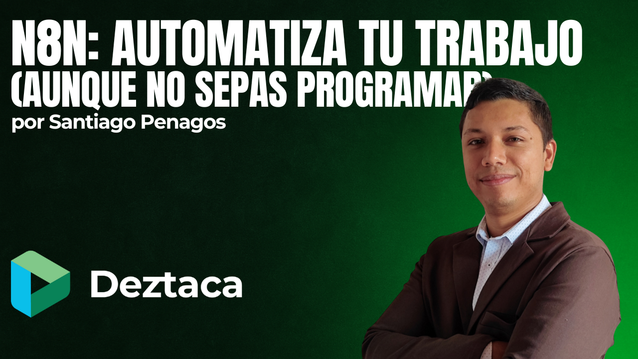 Portada del curso 'n8n: Automatiza tu trabajo (aunque no sepas programar)'